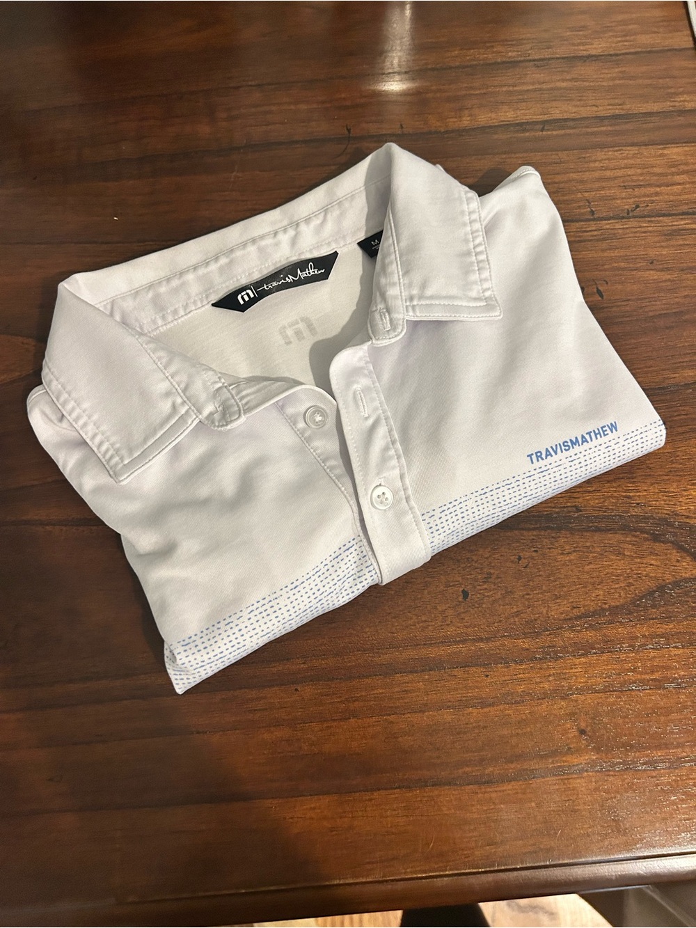 Travis Mathew White Men’s Golf Polo